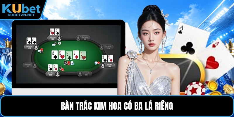 Bàn trác kim hoa có ba lá riêng