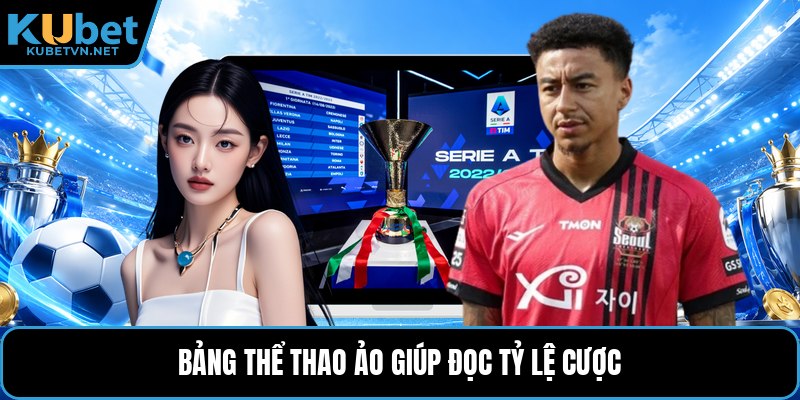 Bảng thể thao ảo giúp đọc tỷ lệ cược