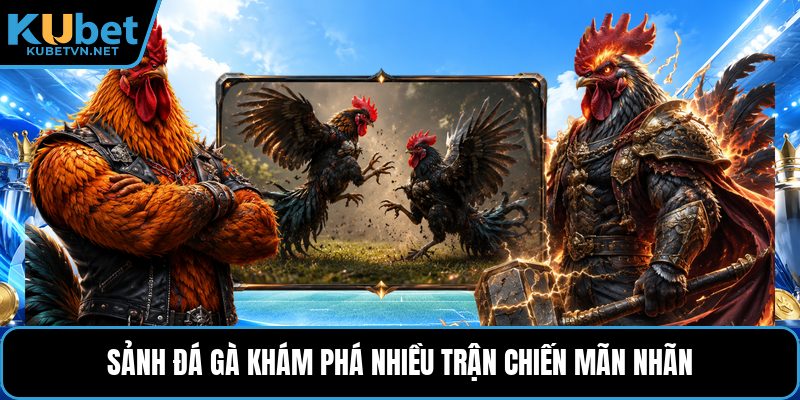 Sảnh đá gà khám phá nhiều trận chiến mãn nhãn